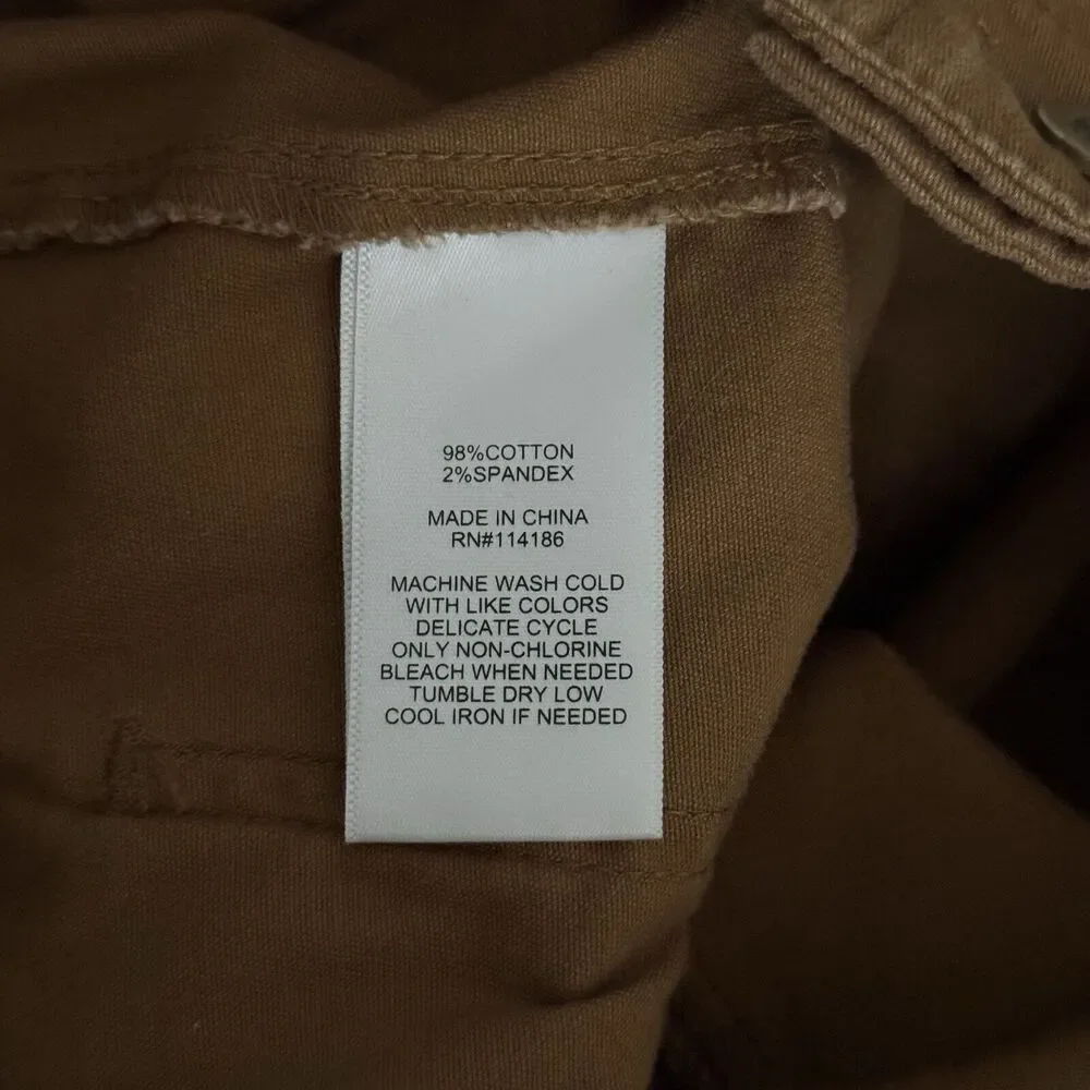 Frye & Co Pants Mens 34x32 BrownStraight Leg Double Knee Neutral Preppy Heritage